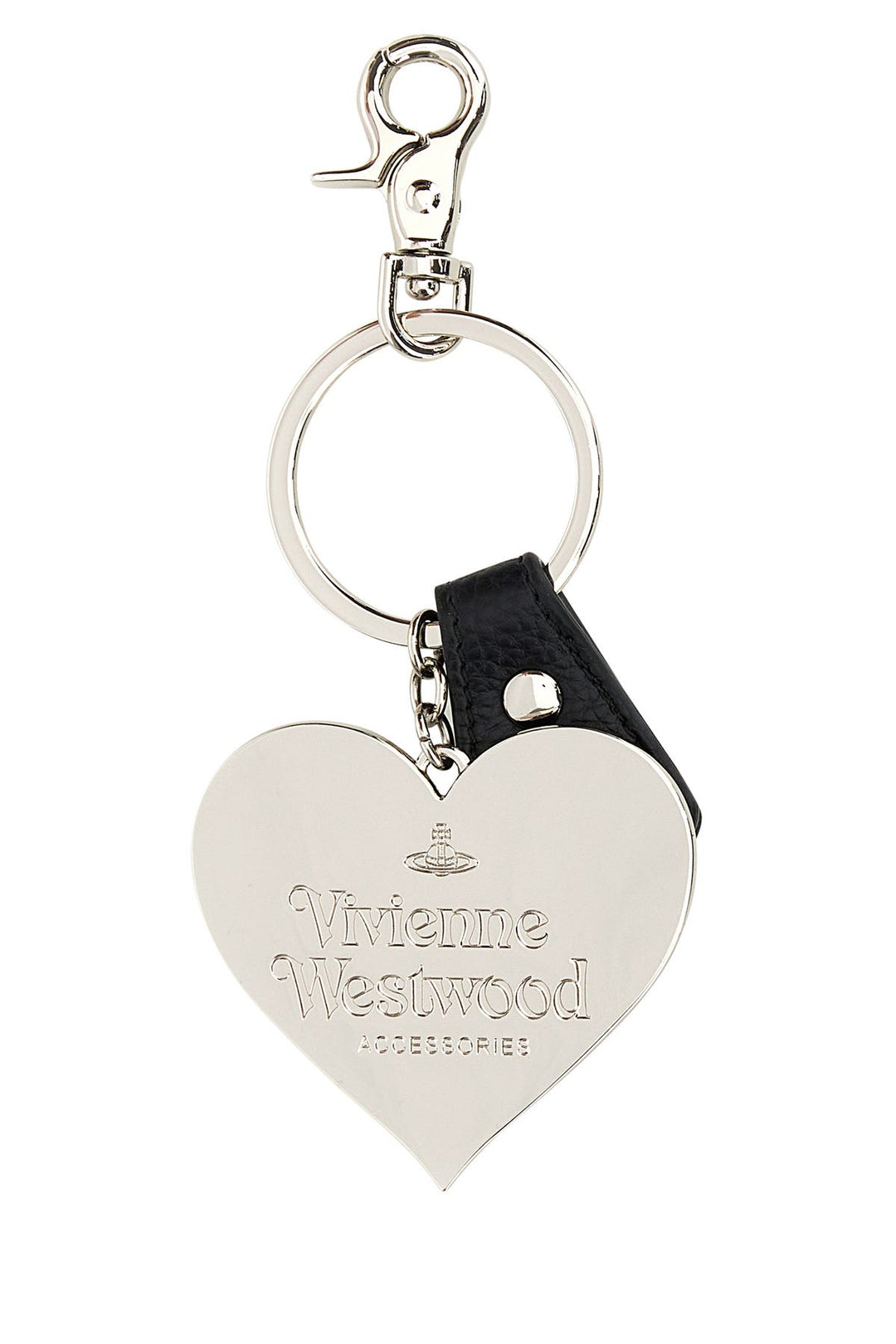 Two-tone metal keyring