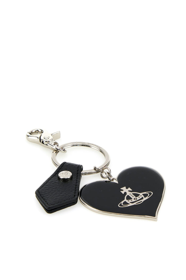 Two-tone metal keyring