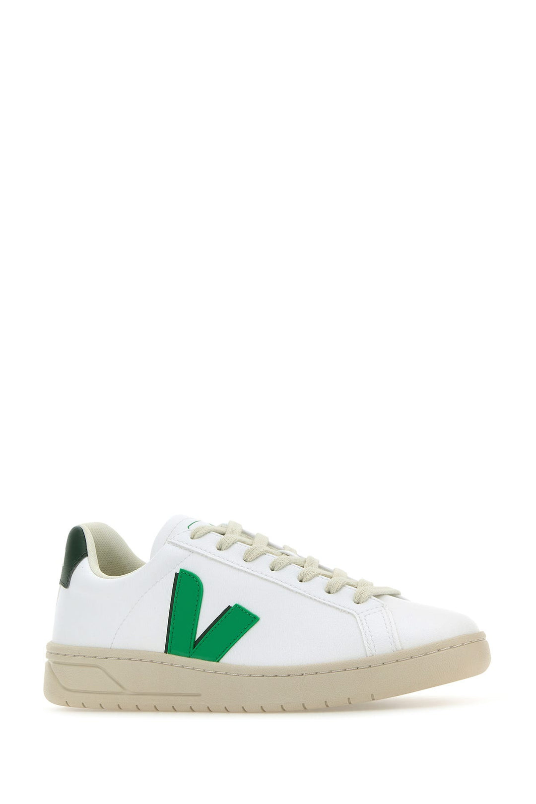 White synthetic leather Urca sneakers