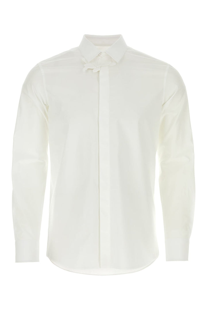 White popeline shirt