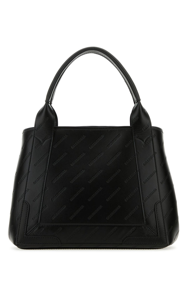 Black leather Cabas handbag