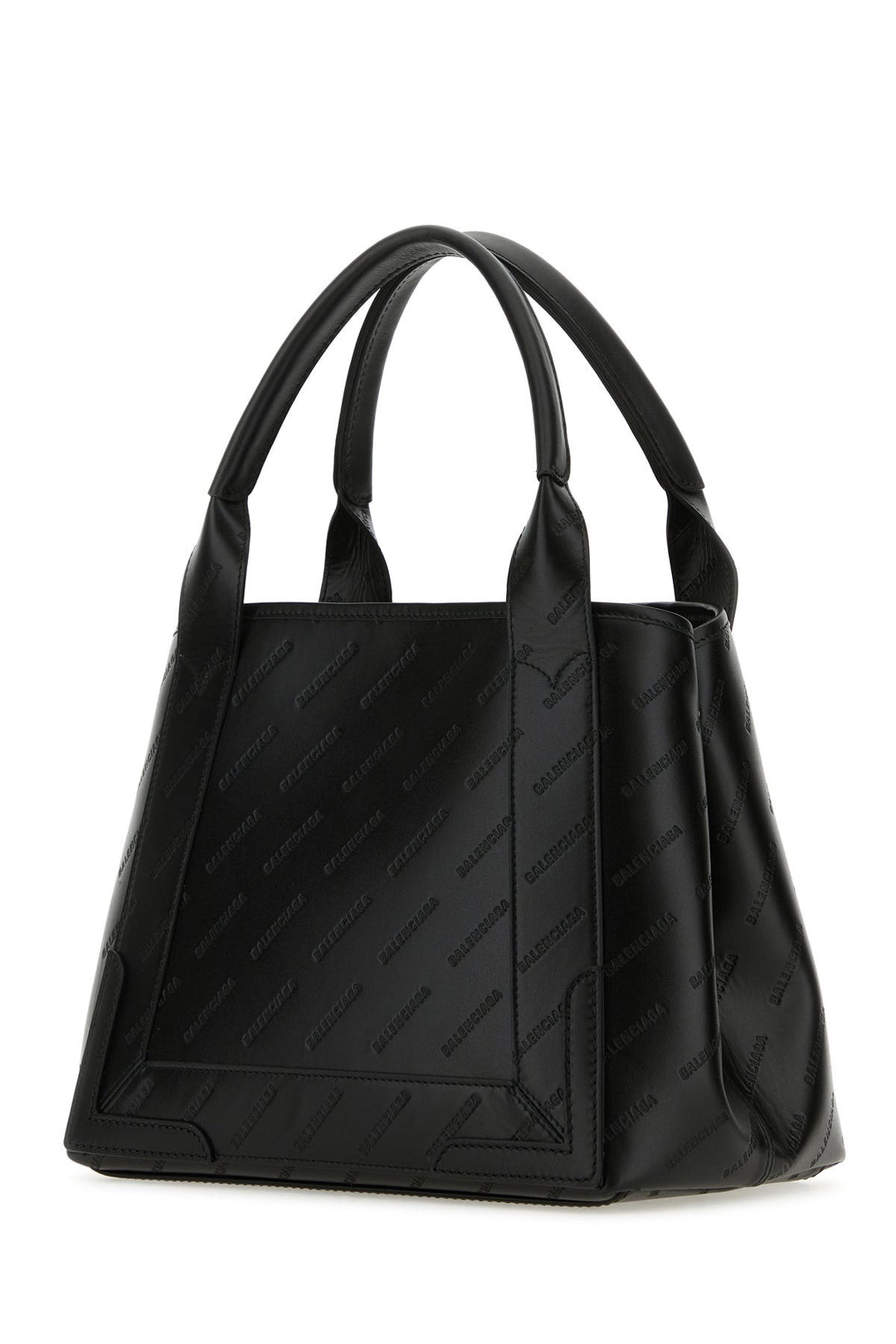 Black leather Cabas handbag