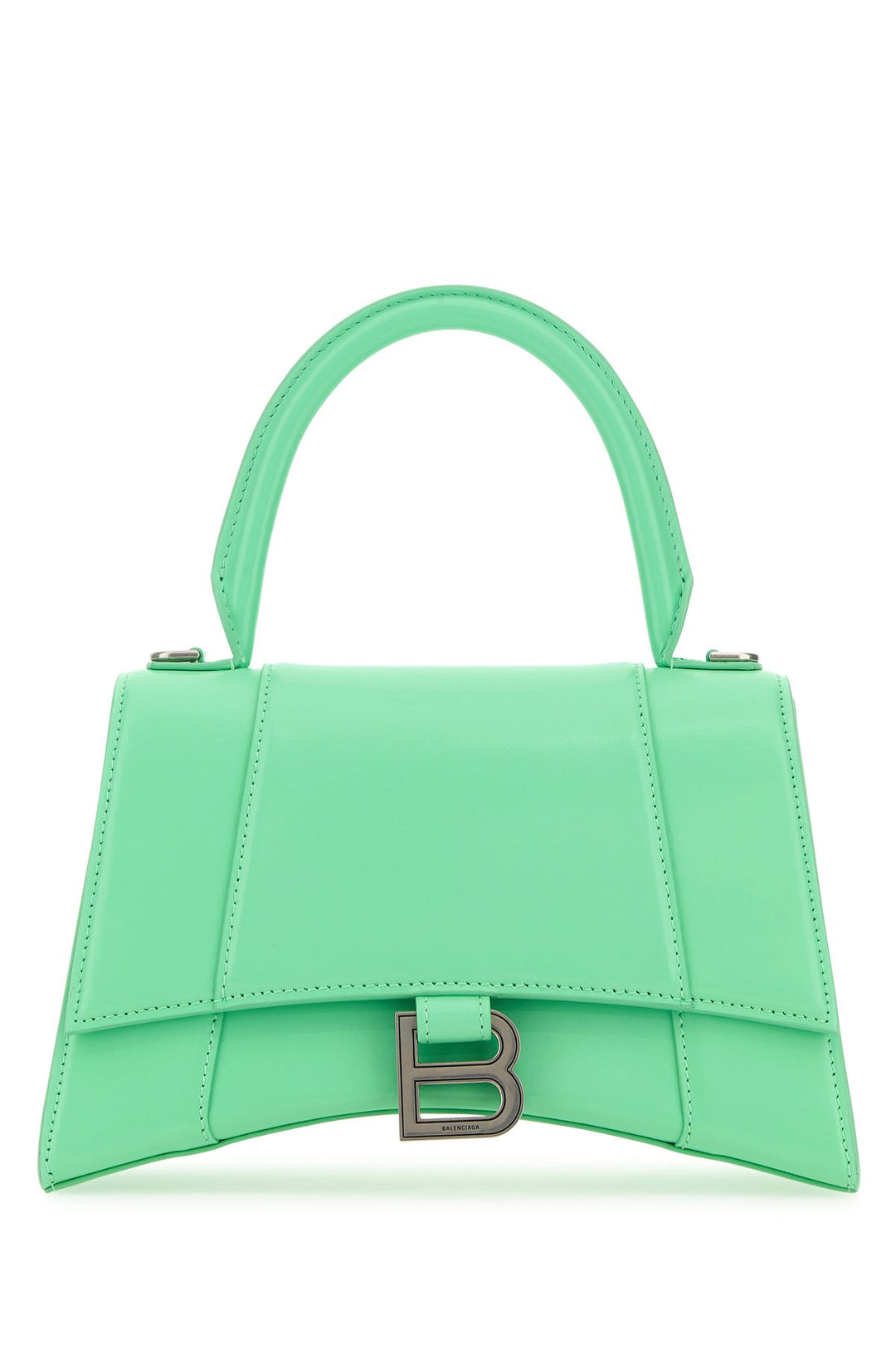 Mint green leather small Hourglass handbag