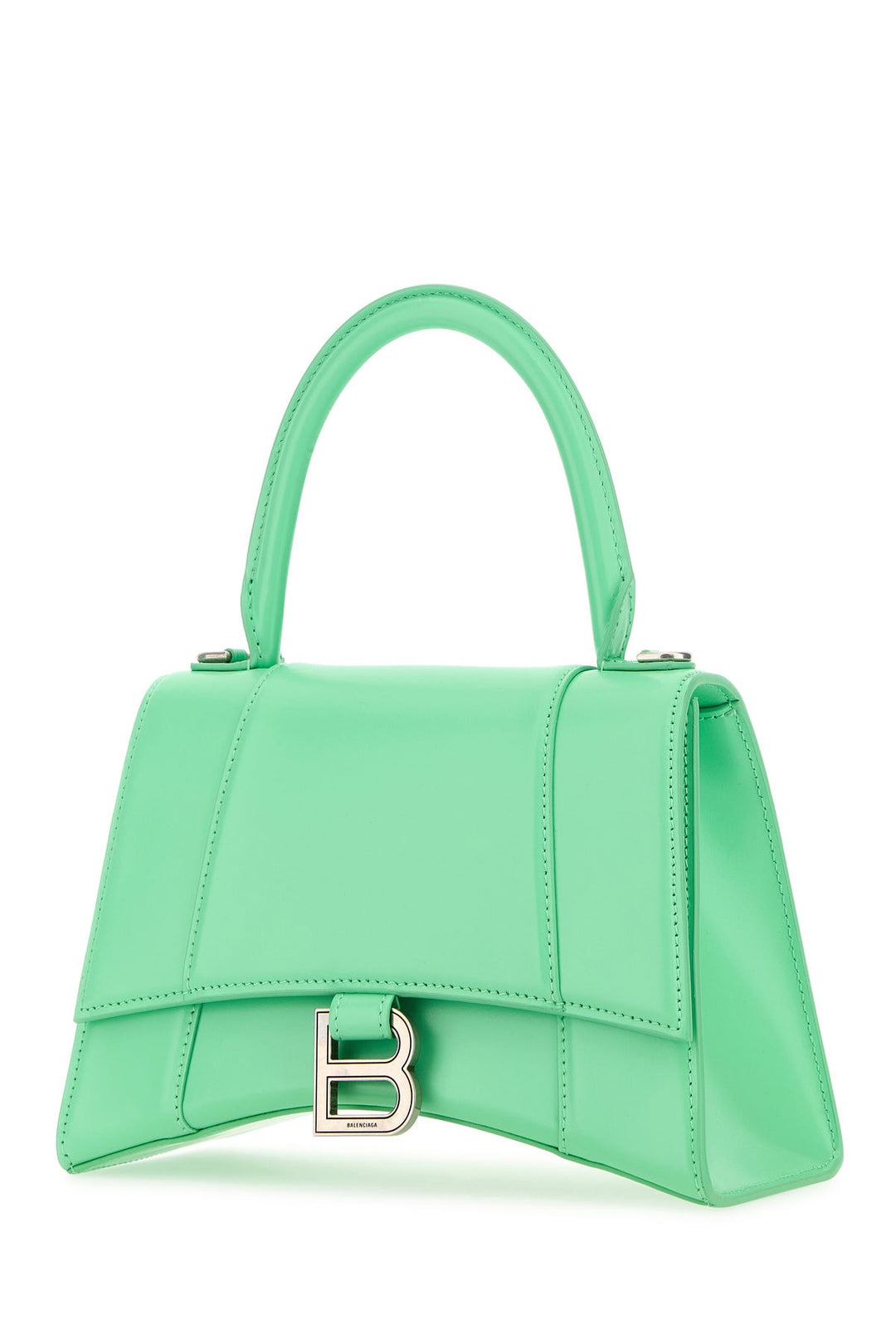 Mint green leather small Hourglass handbag