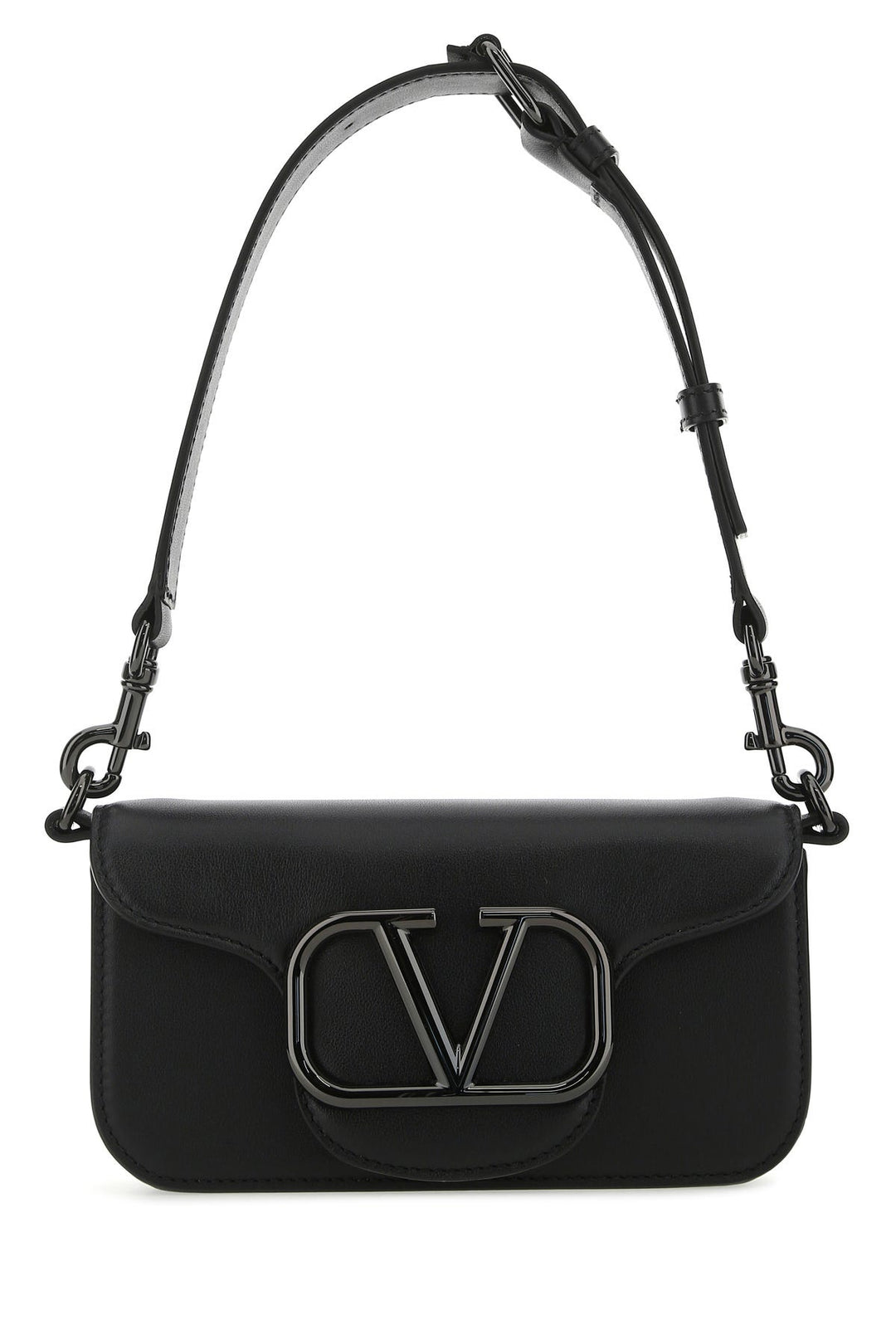 Black leather LocÃ² shoulder bag