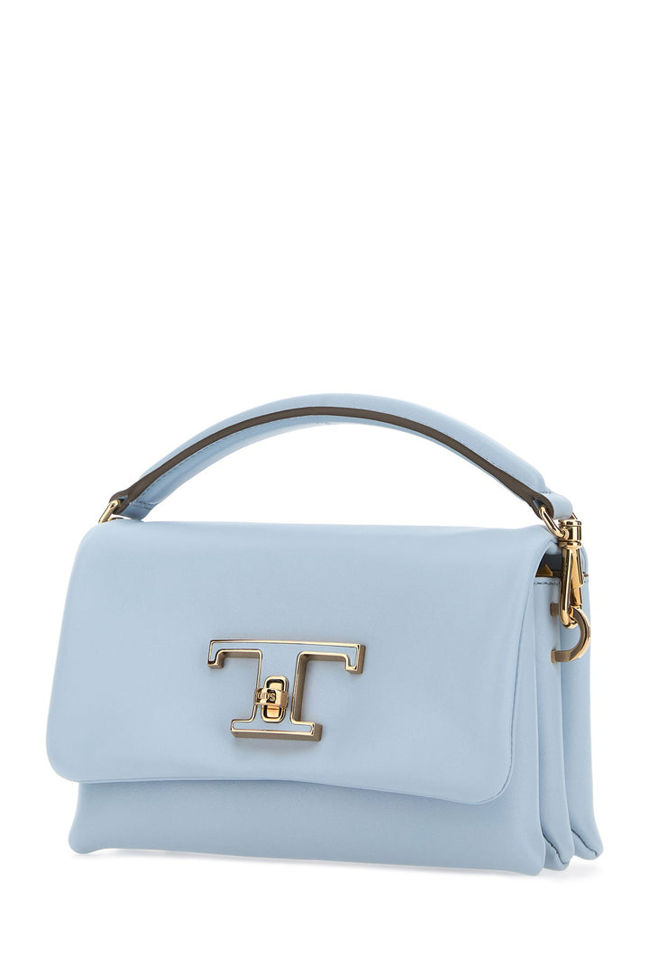 Powder blue leather micro T Timeless handbag