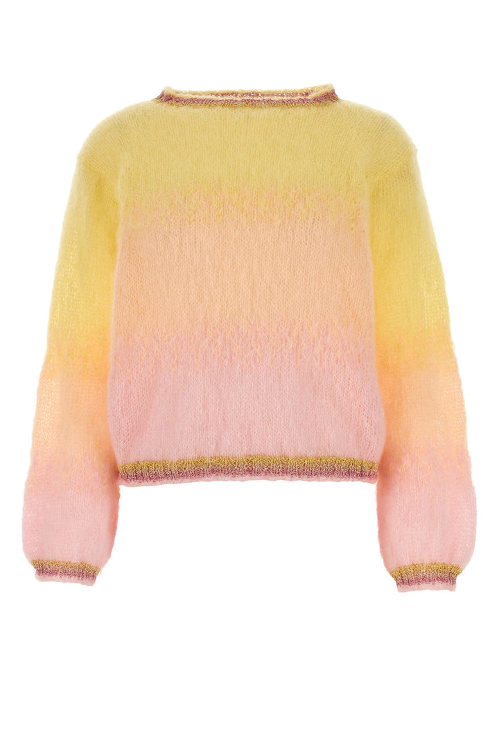 Multicolor mohair blend sweater