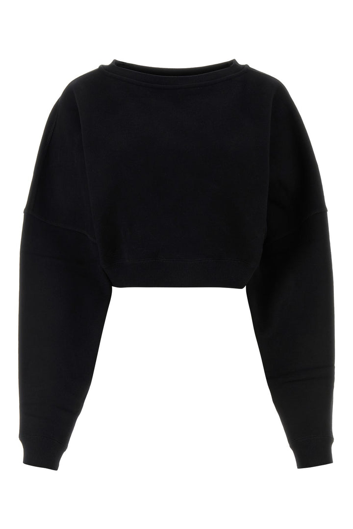 Black cotton sweatshirt