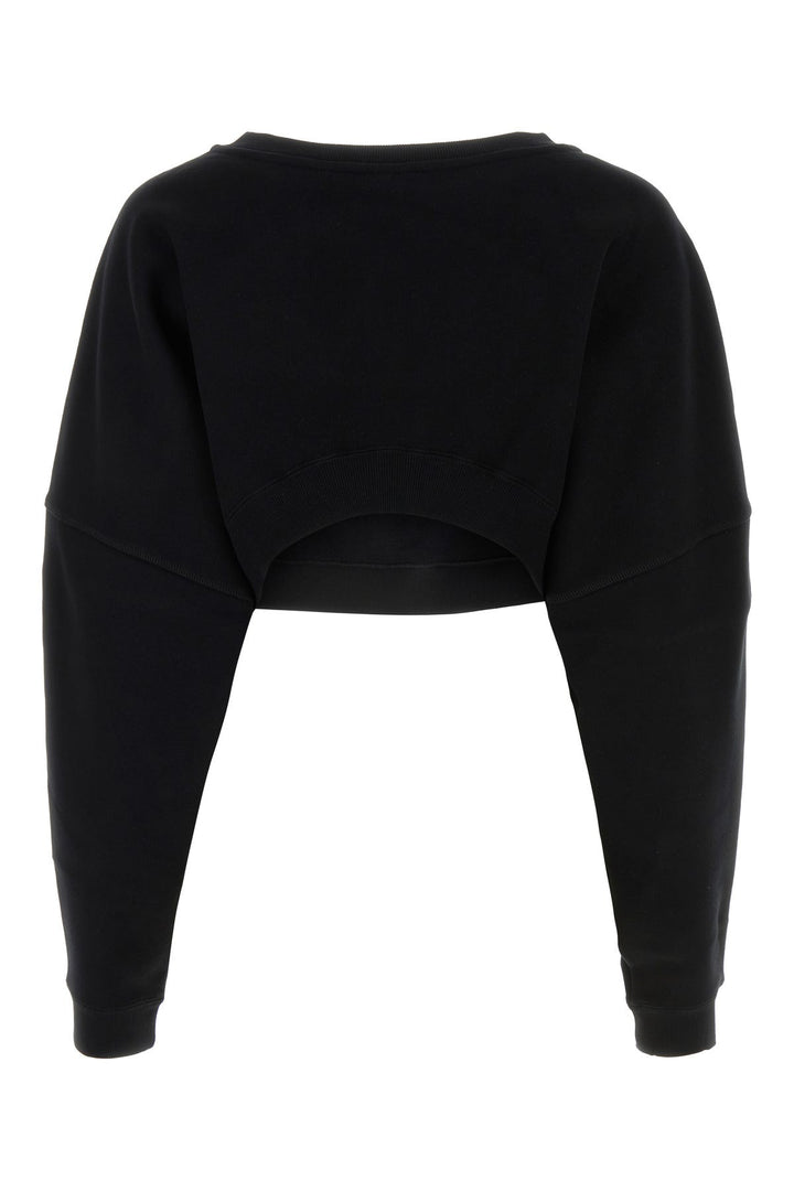 Black cotton sweatshirt