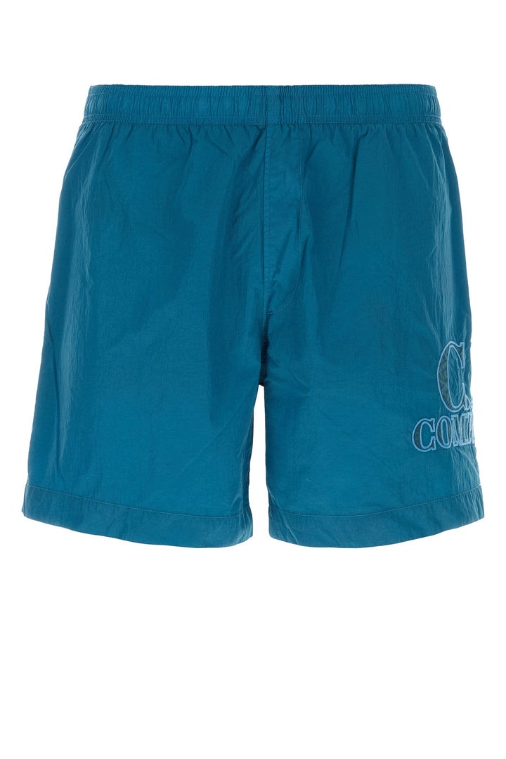 Air Force blue nylon swimming shorts