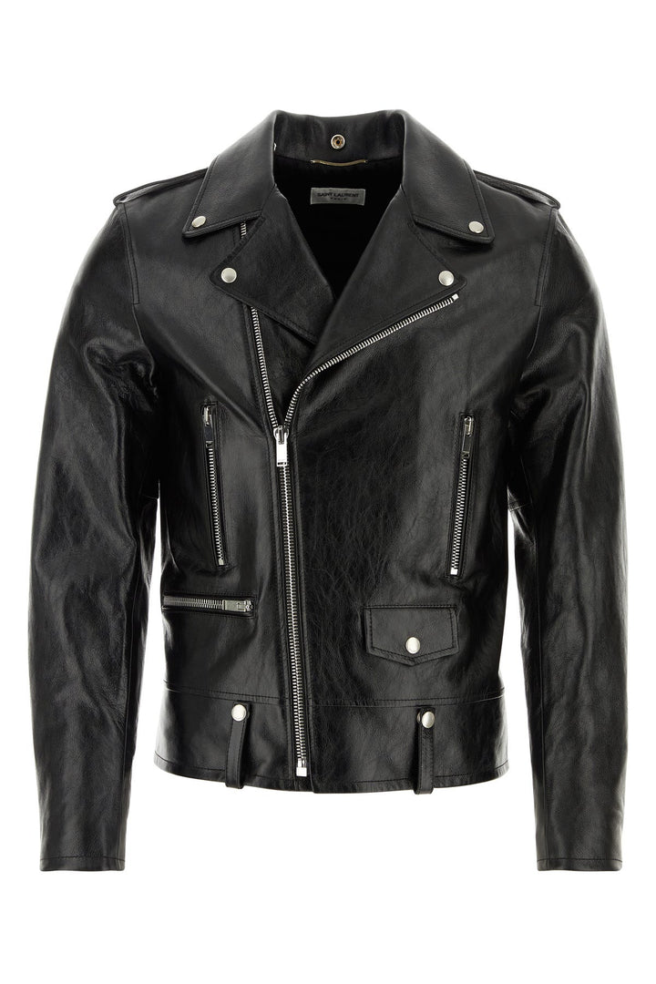 Black leather jacket