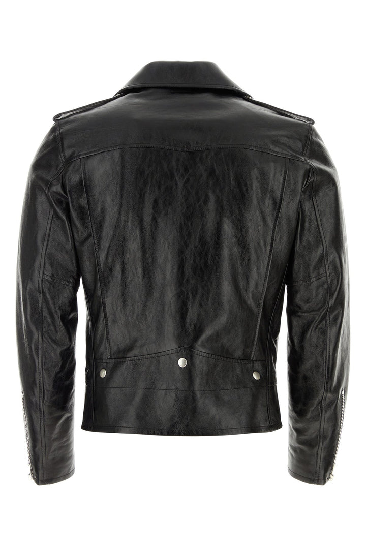 Black leather jacket