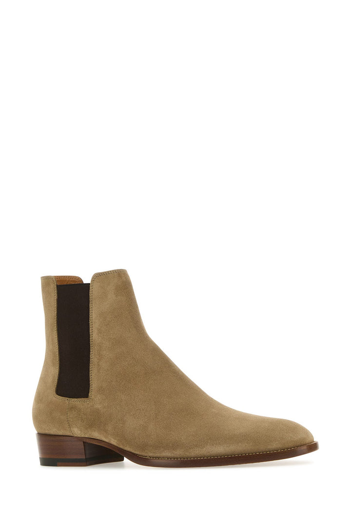 Sand suede Wyatt ankle boots