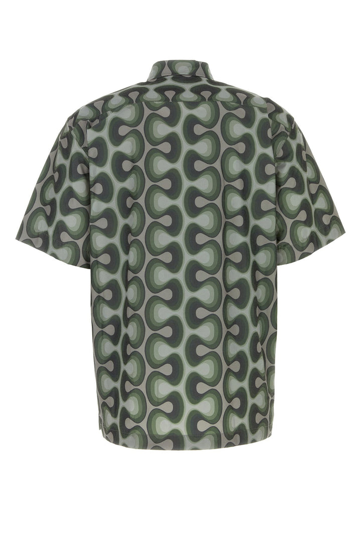 Printed polyester blend shirt