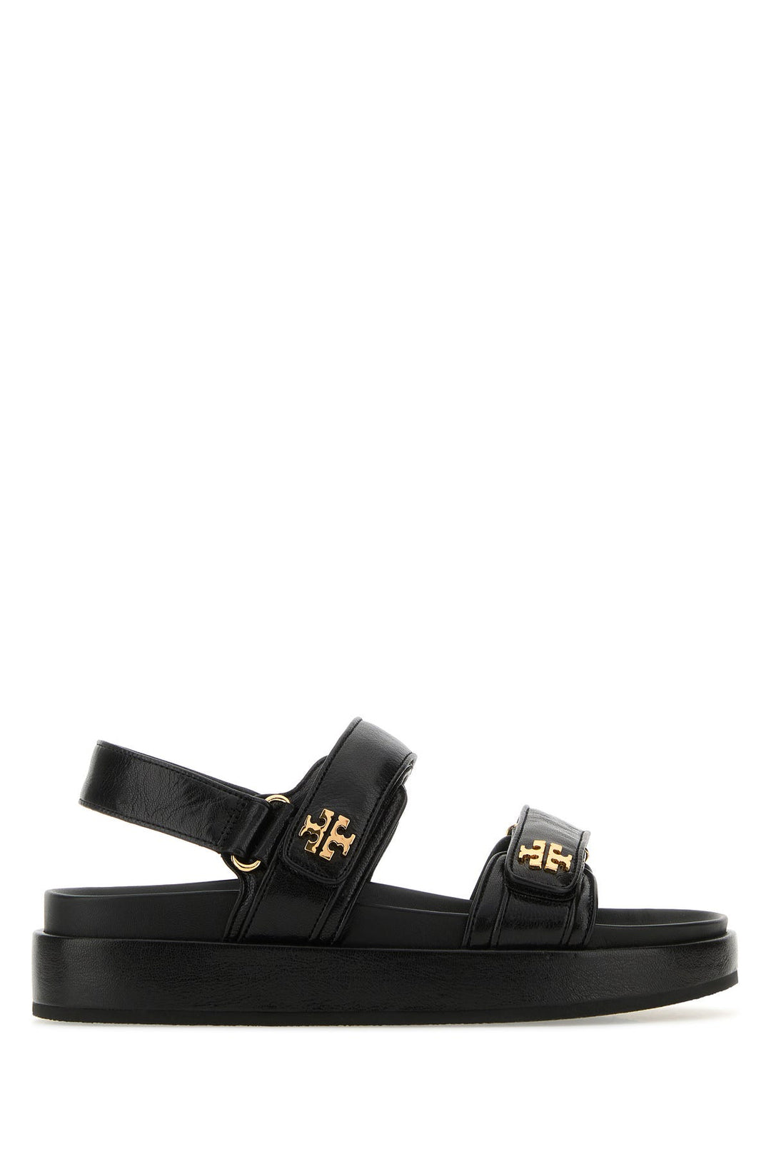 Black leather Kira sandals