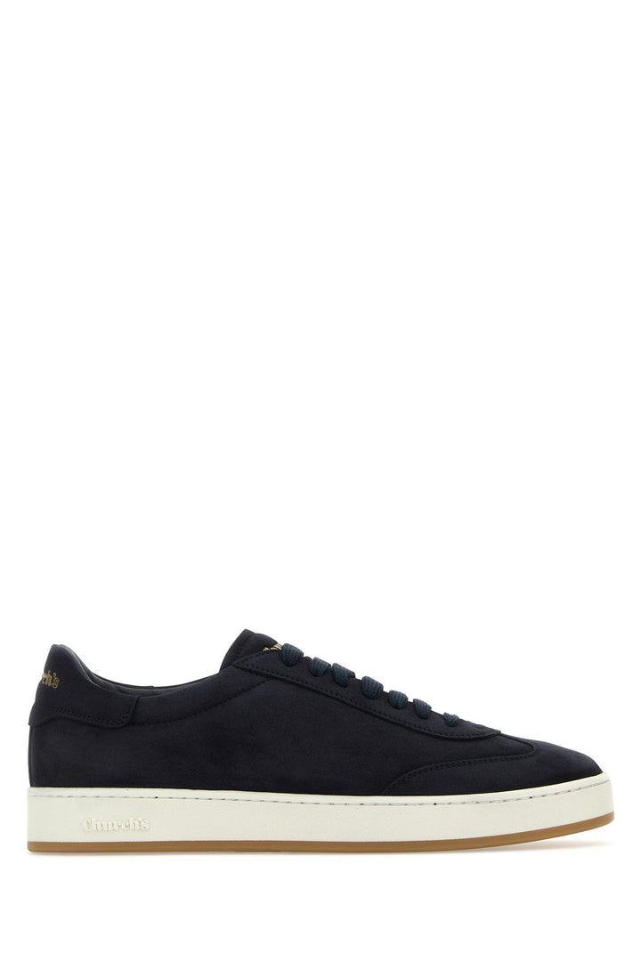 Midnight blue suede sneakers