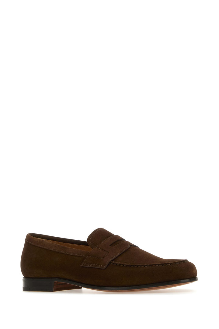 Brown leather Heswall loafers