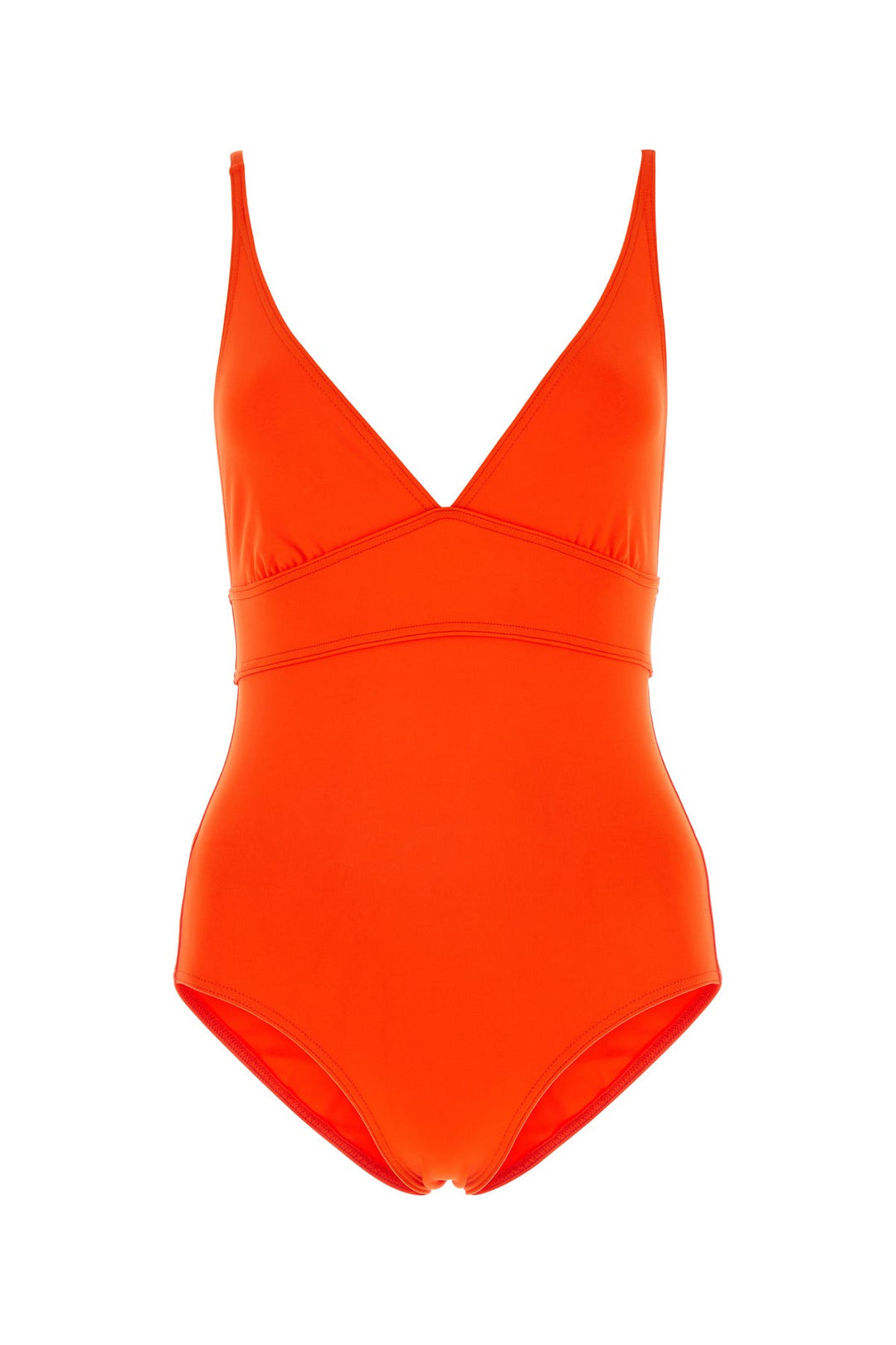 Orange stretch nylon swimsuit