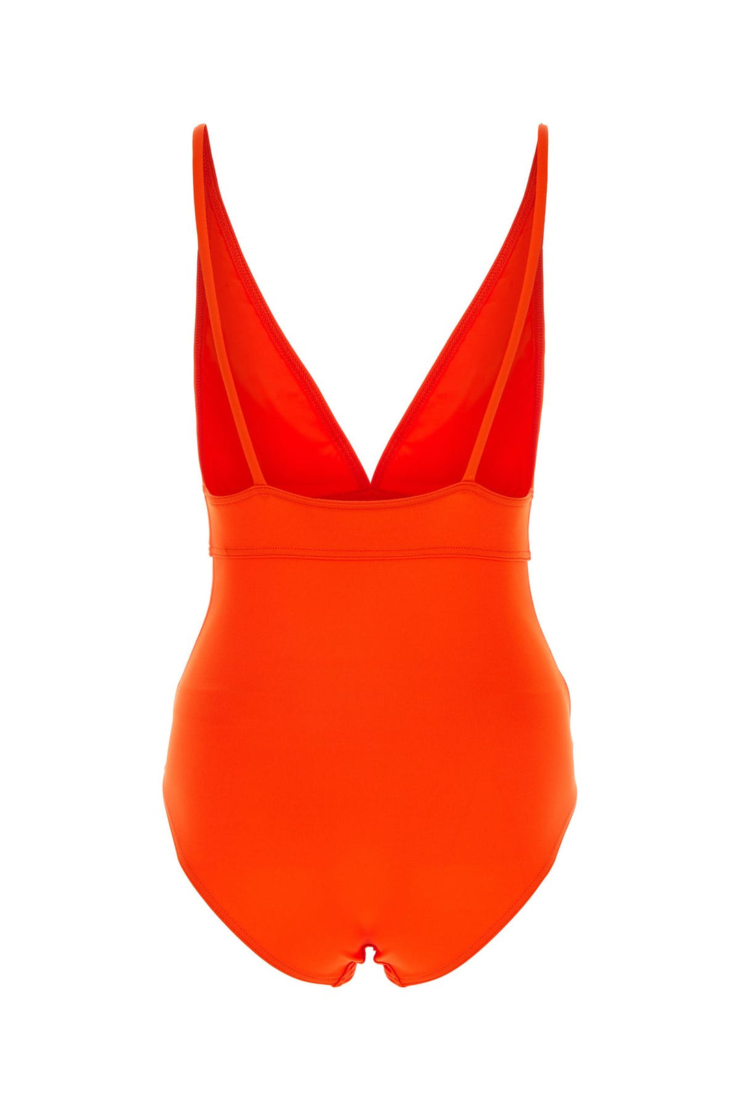 Orange stretch nylon swimsuit