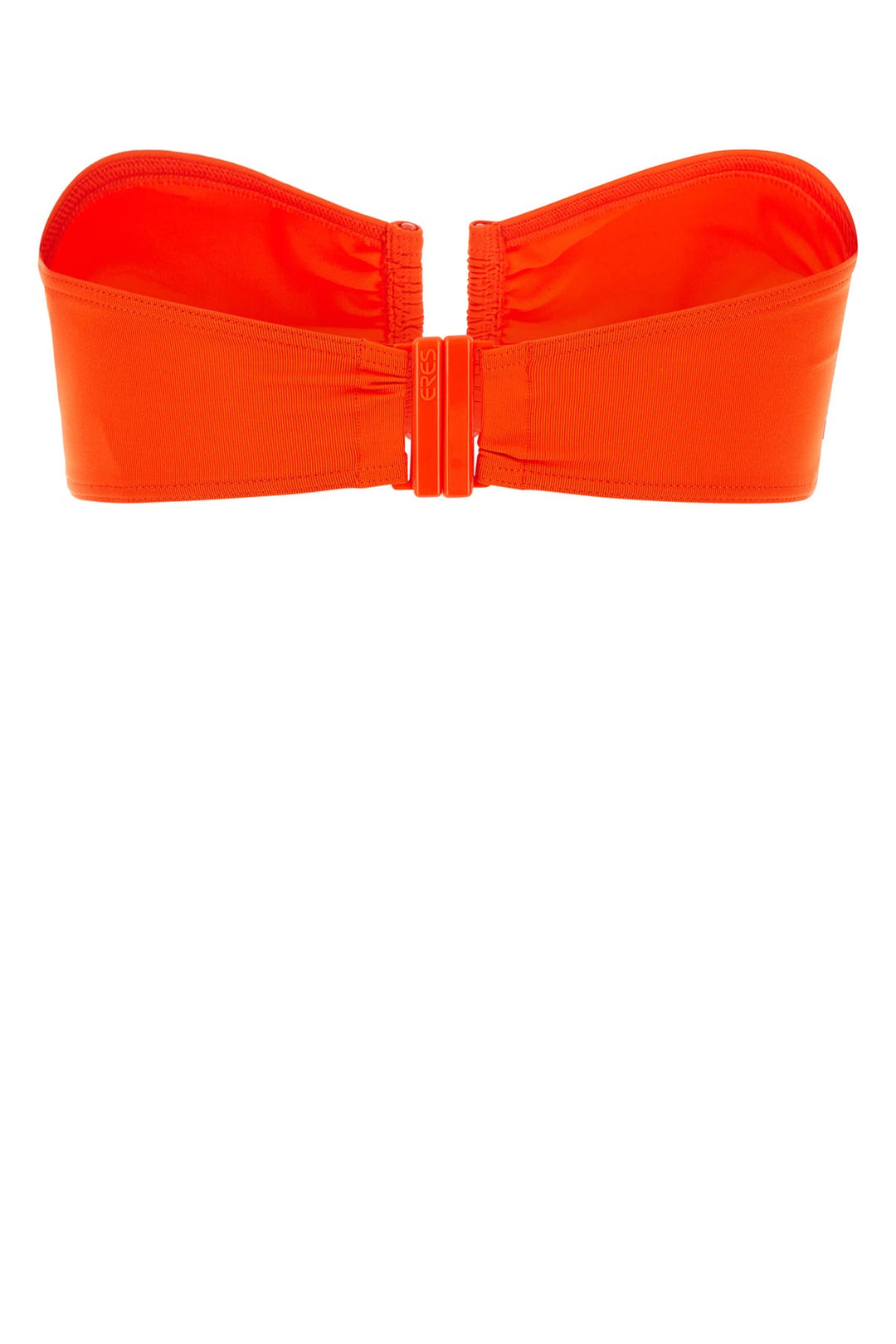 Orange stretch nylon bikini top