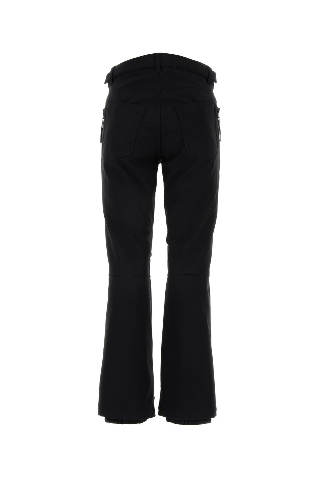 Black stretch nylon ski pant