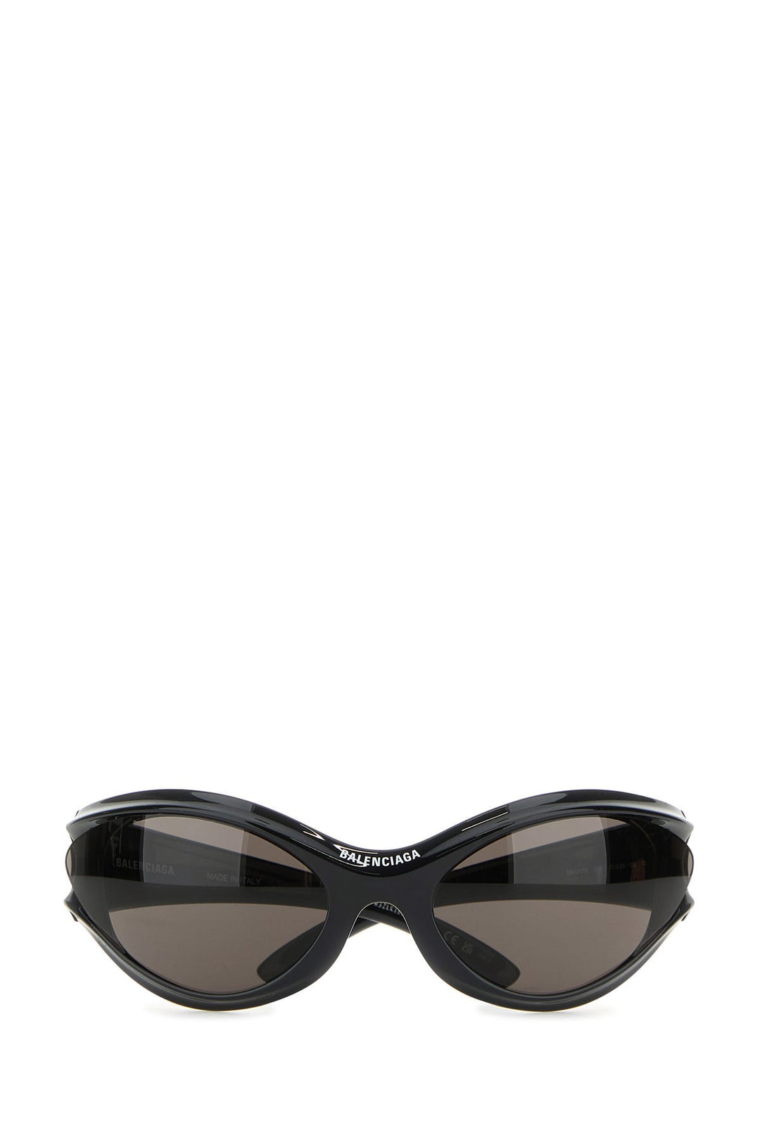 Black acetate Dynamo Round sunglasses