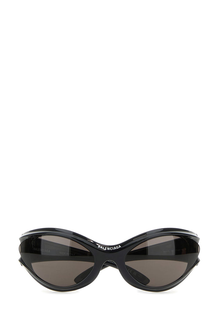 Black acetate Dynamo Round sunglasses