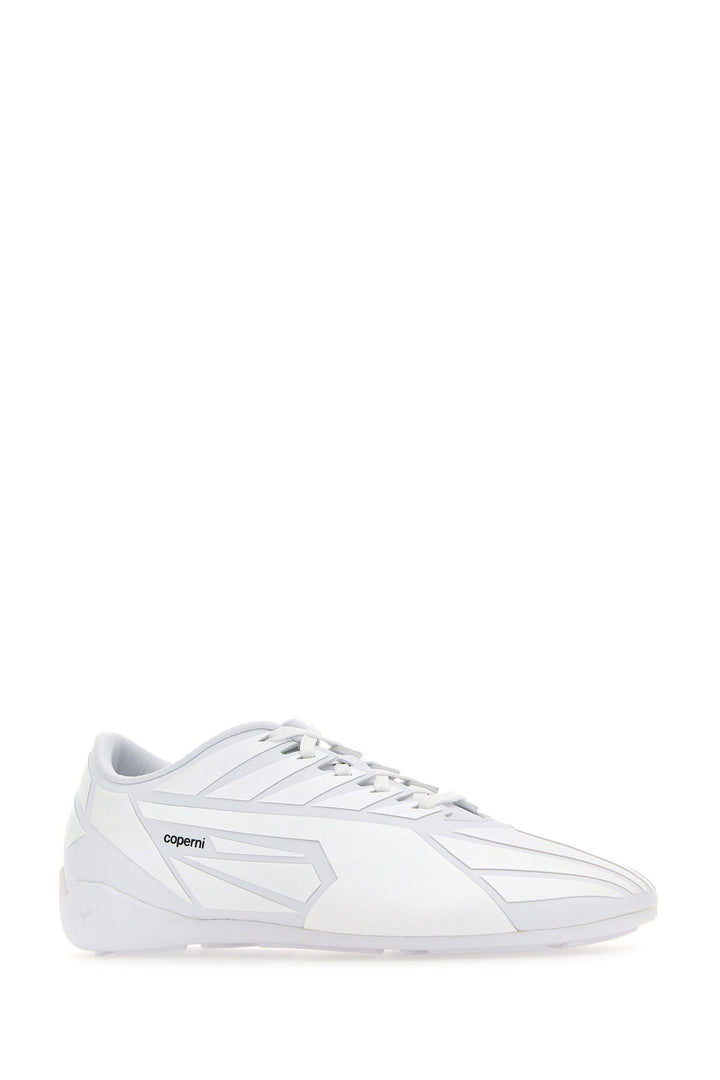 White synthetic leather Coperni X Puma Speedcat sneakers