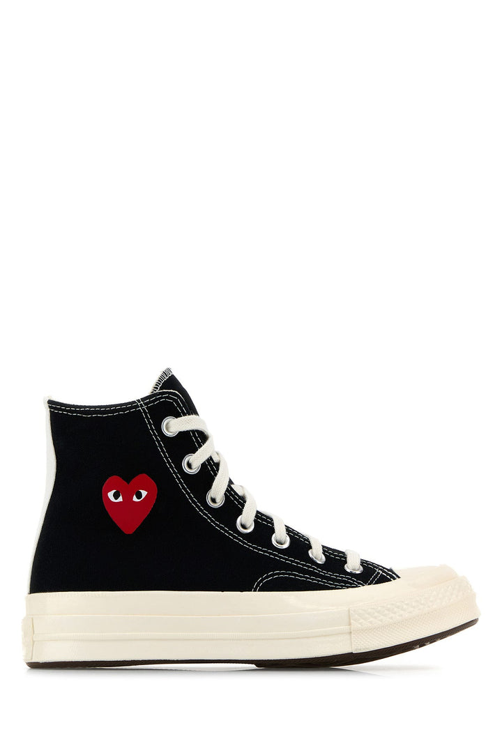 Black canvas Comme Des GarÃ§ons X Converse sneakers