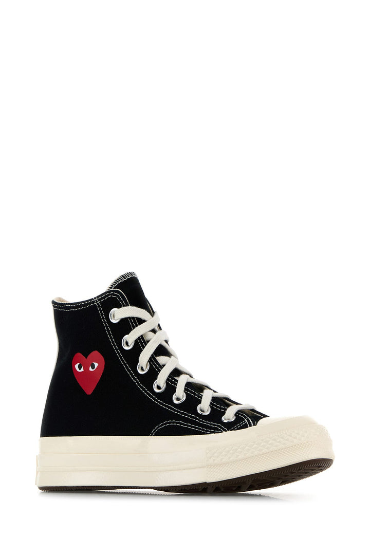 Black canvas Comme Des GarÃ§ons X Converse sneakers