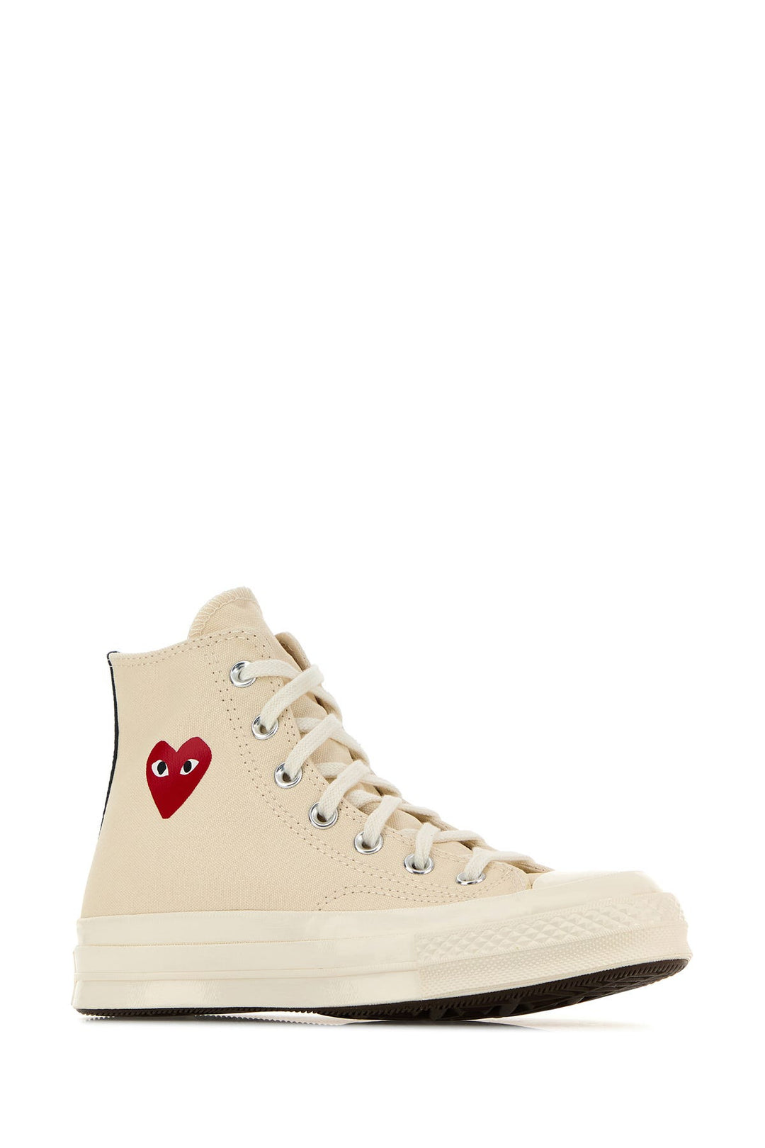 Ivory canvas Comme Des GarÃ§ons X Converse sneakers