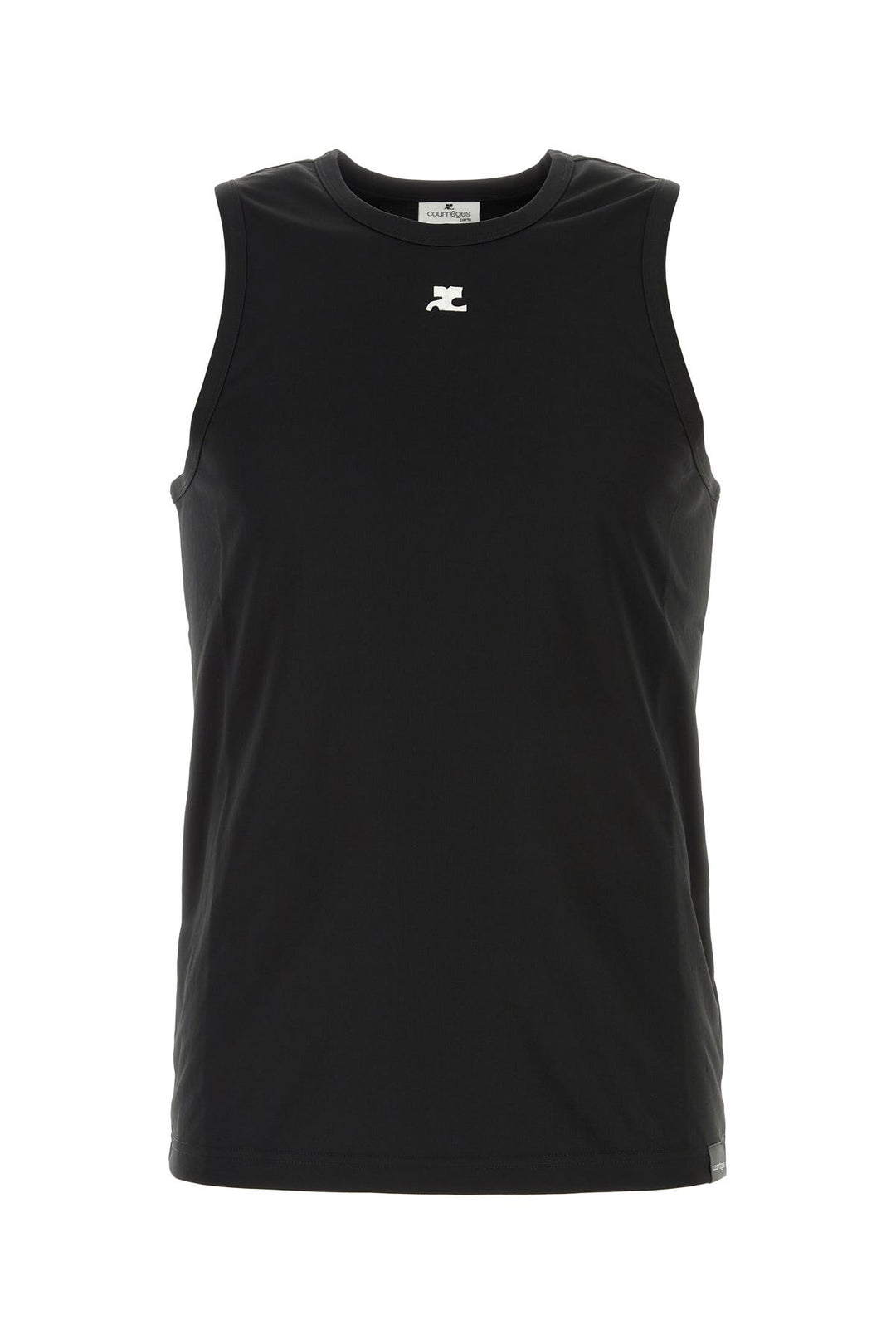 Black polyester tank top