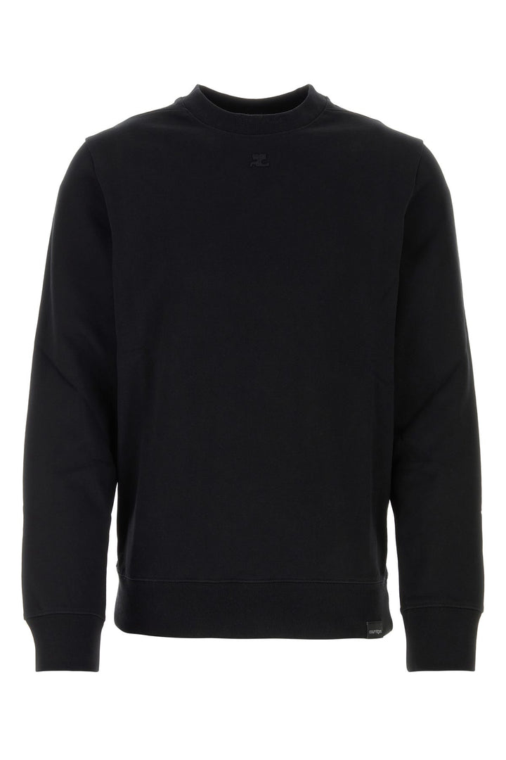 Black cotton sweatshirt