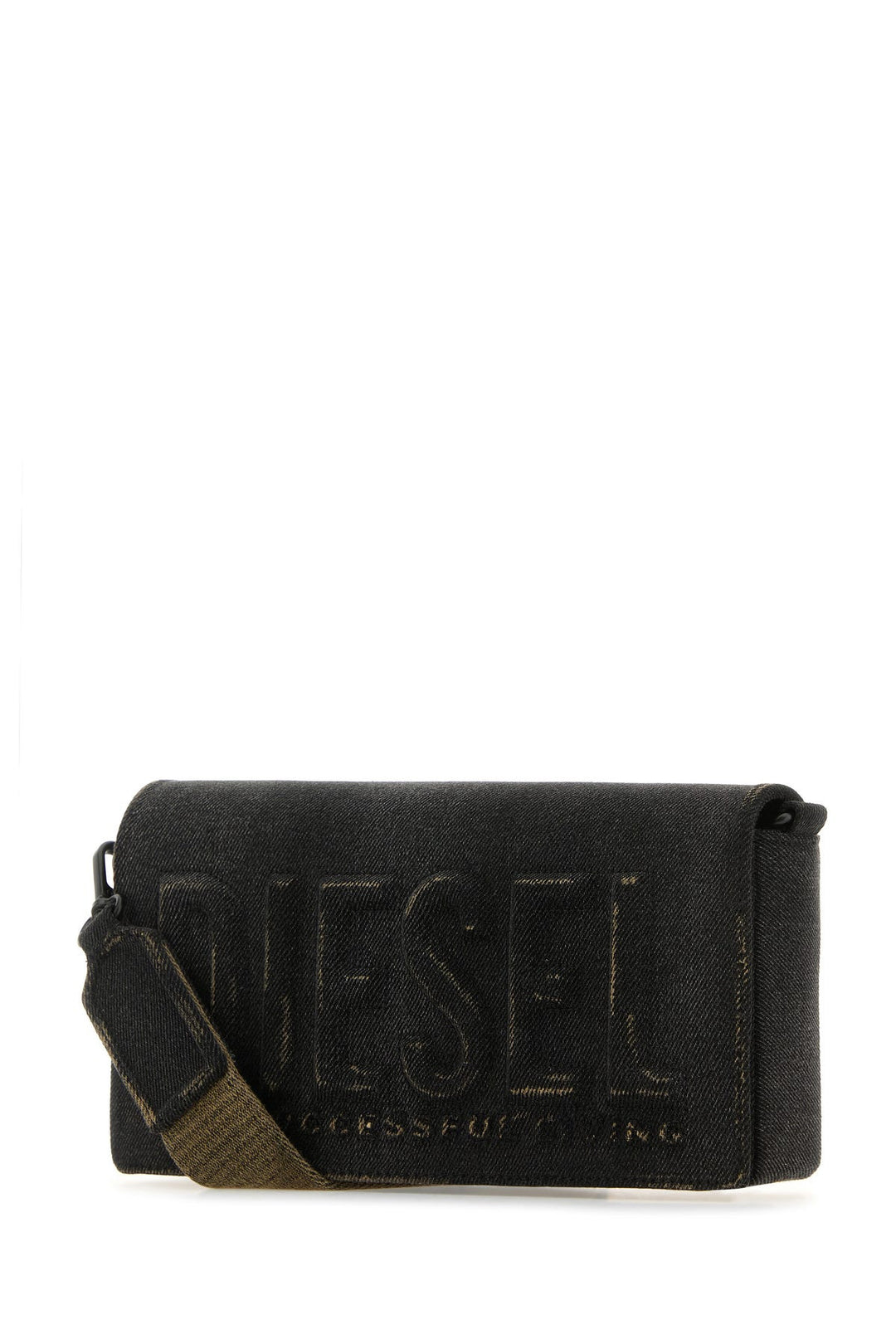 Black denim M Biscotto crossbody bag