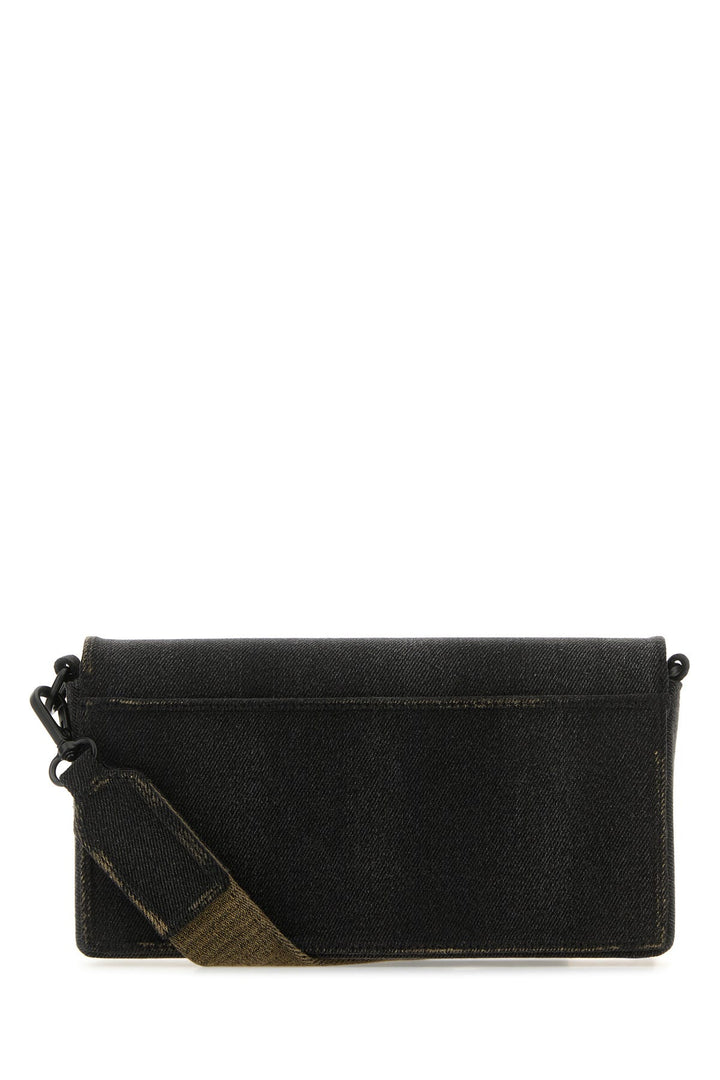 Black denim M Biscotto crossbody bag