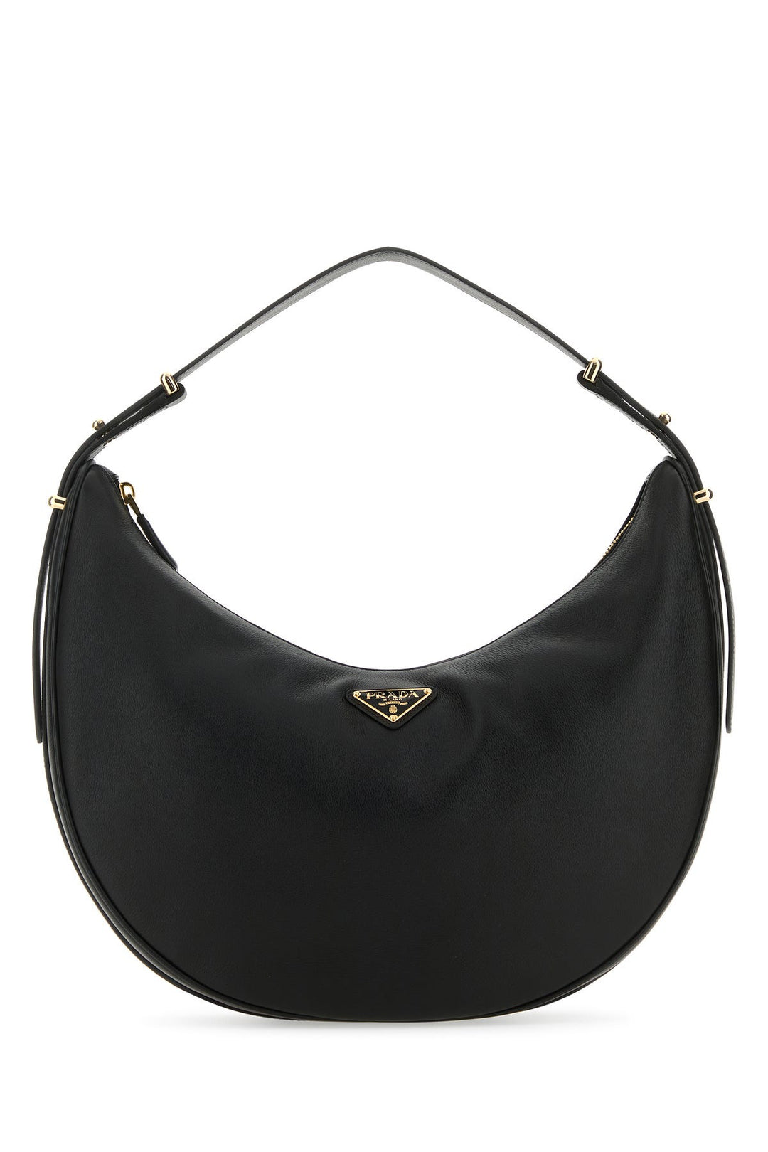 Black leather big ArquÃ¨ handbag