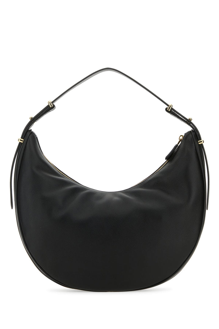 Black leather big ArquÃ¨ handbag