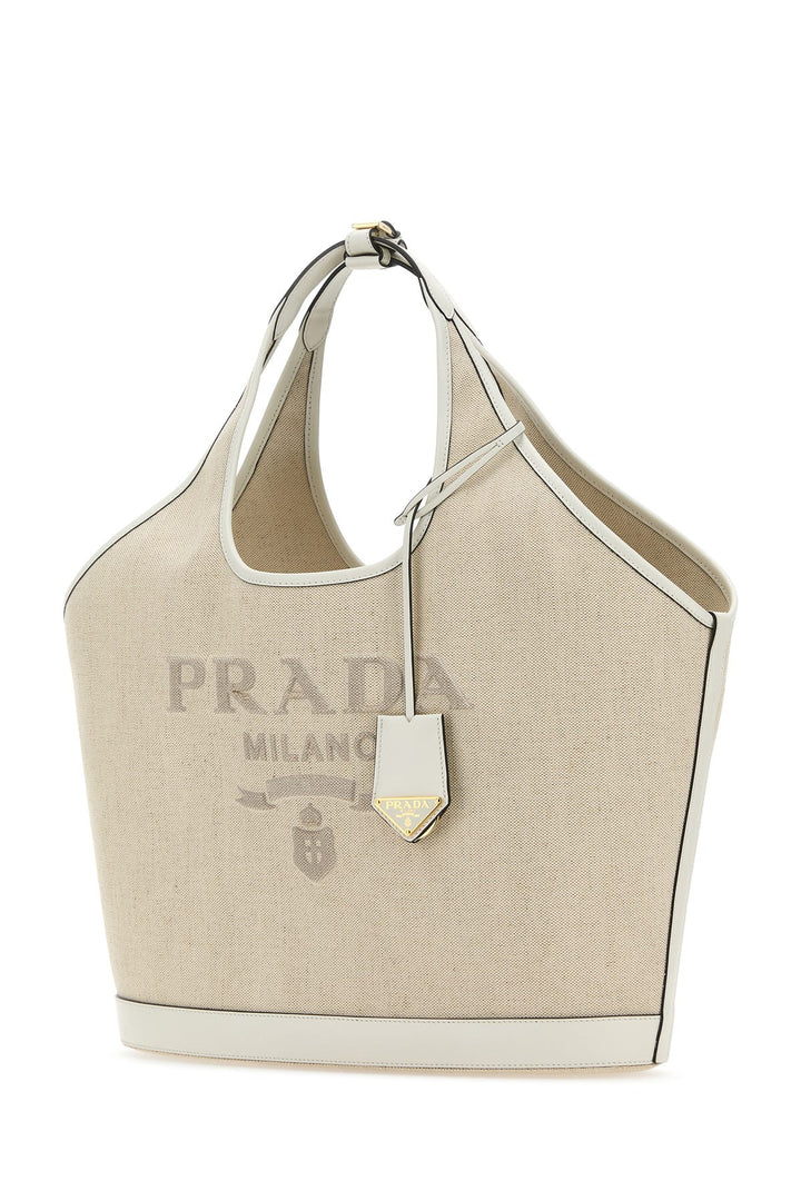 Sand canvas shopping bag