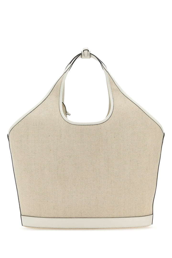 Sand canvas shopping bag