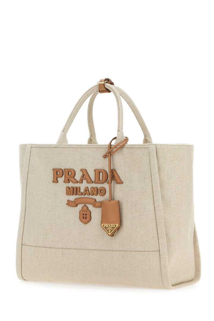 Sand canvas shopping bag