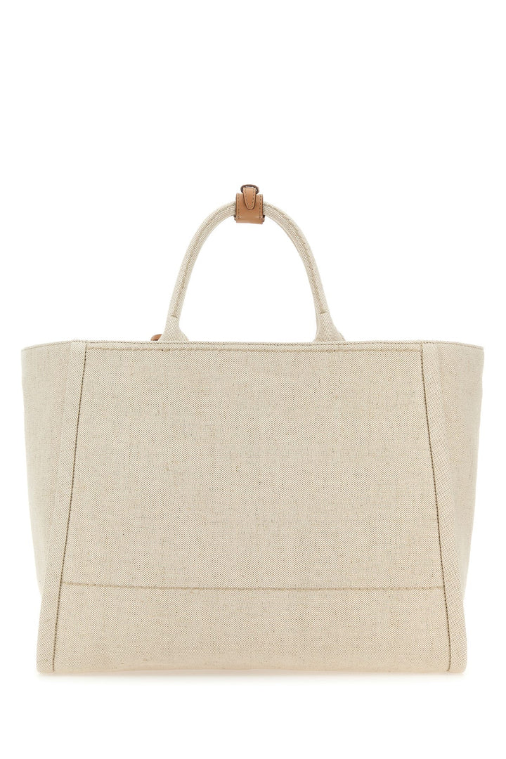 Sand canvas shopping bag