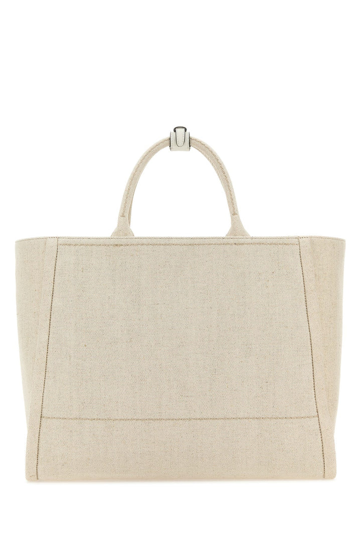 Sand canvas shopping bag