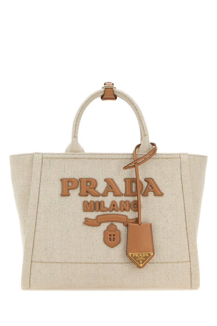 Sand canvas shopping bag