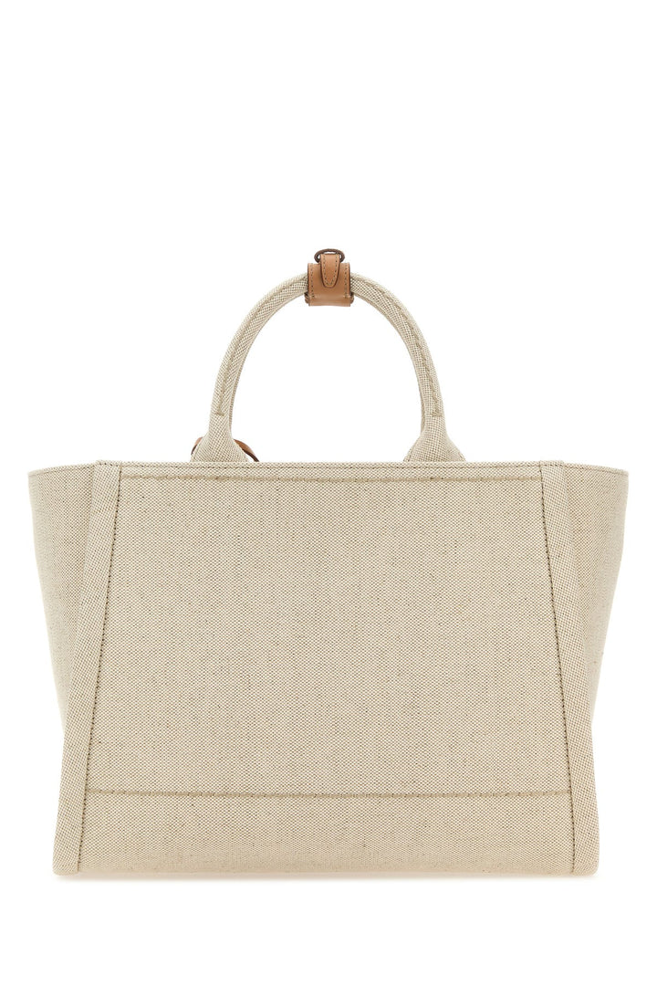 Sand canvas shopping bag