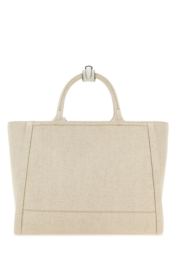 Sand canvas shopping bag