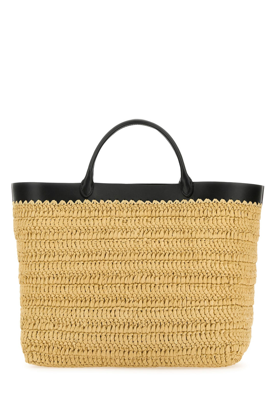 Raffia shopping bag