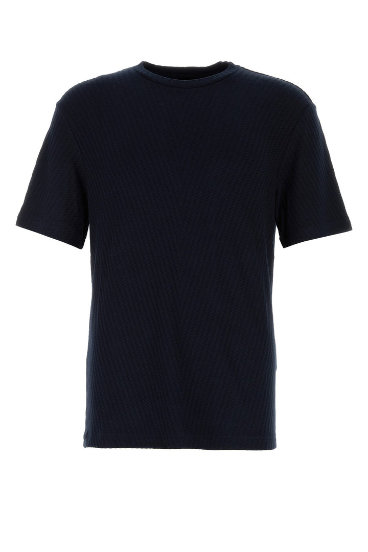 Midnight blue stretch viscose blend sweater