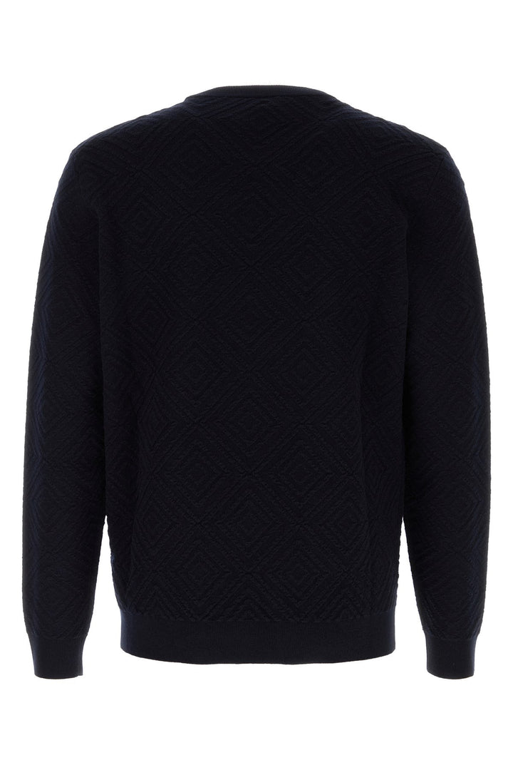 Midnight blue wool blend sweater