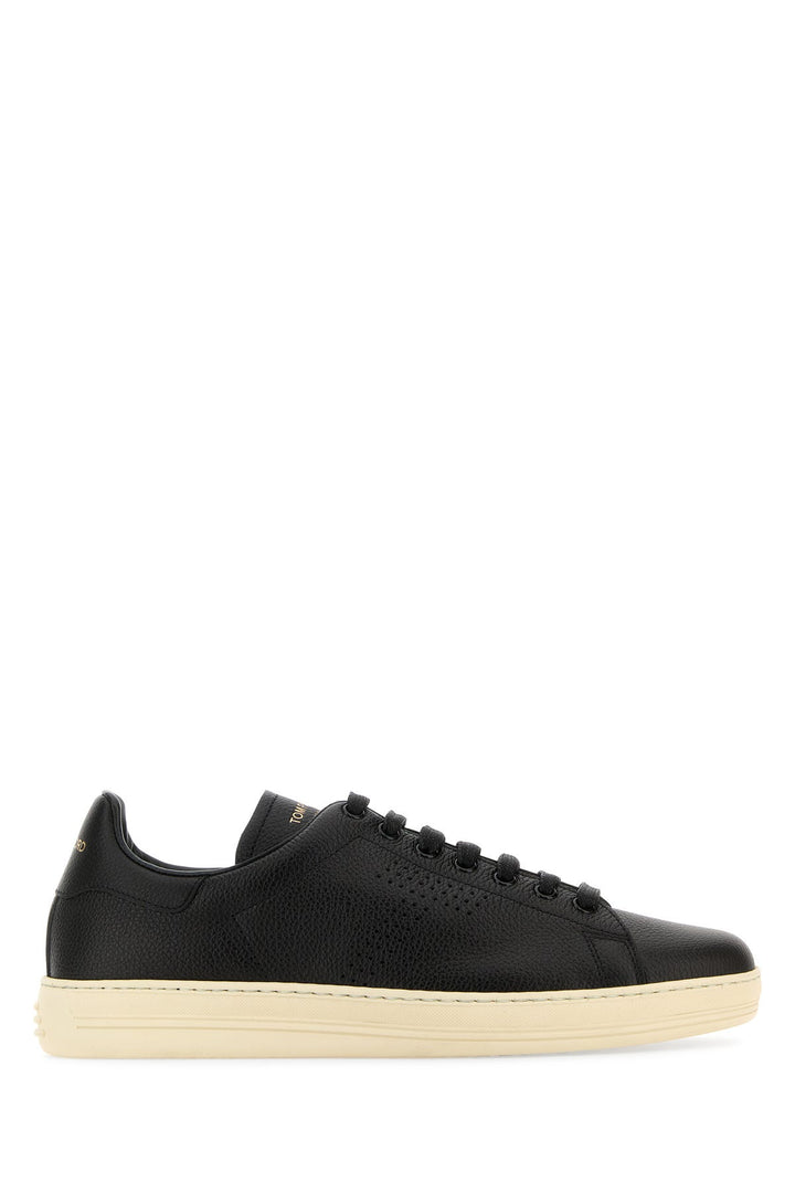 Black leather Warwick sneakers