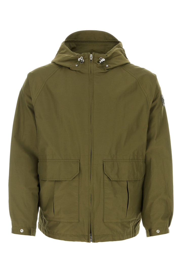 Army green cotton blend Cruiser jacket